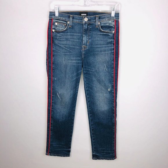 Hudson Custom Zoeey High Rise Ankle Straight Jeans - Picture 2 of 10